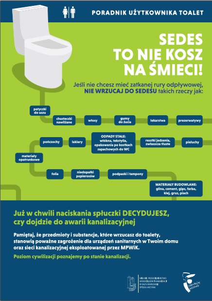 sedes to nie kosz na śmieci - plakat