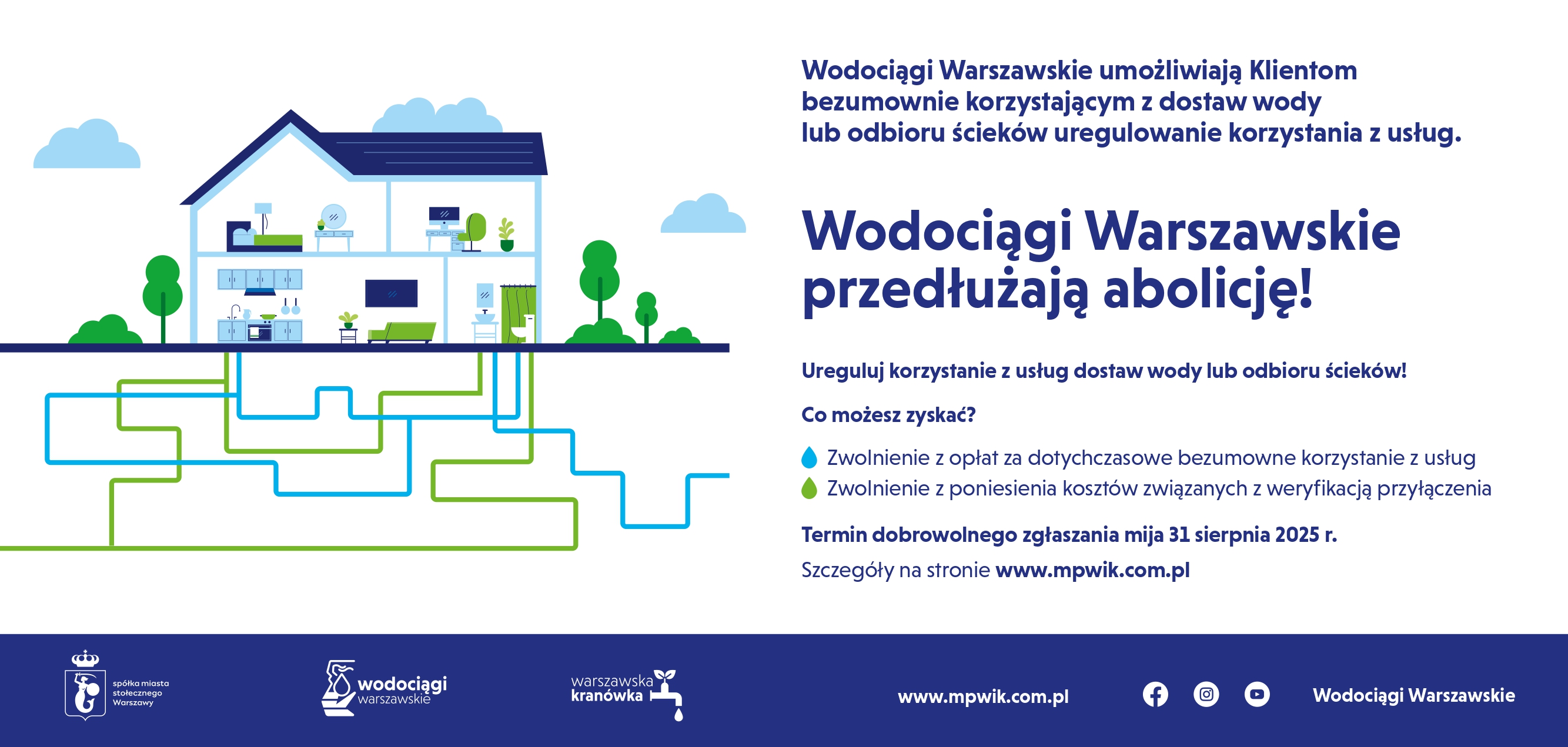 Grafika informująca o wydłużeniu czasu akcji "Abolicja"